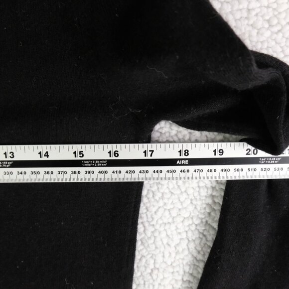 Clements Ribeiro Pop Sweater Womens Small Black Peace Lightweight Wool Blend - Picture 5 of 9